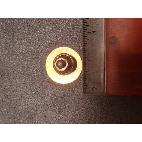 Ford Mustang Lapel Pin Blue Enamel Gold Tone Round Pony Logo Tie Tack Badge - Picture 3 of 3